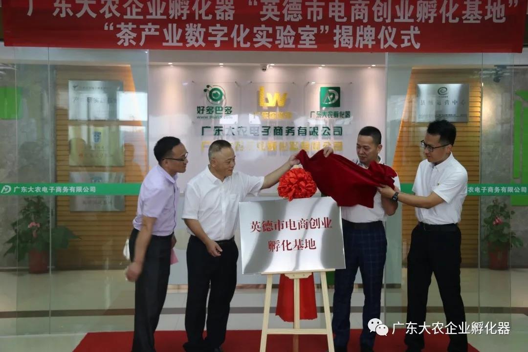 “英德市电商创业孵化基地”、“茶产业数字化实验室” 挂牌成立！